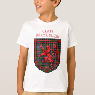 MacKenzie Tartan Scottish Kariert Lion Rampant T-Shirt