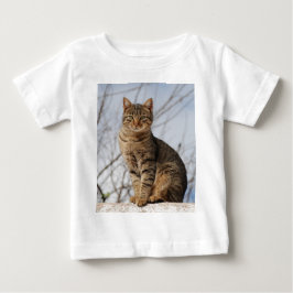 Mackerel Tabby Cat Baby T-shirt
