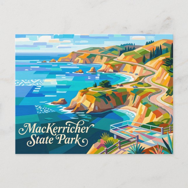 MacKerricher State Park Kalifornien Postkarte (Vorderseite)