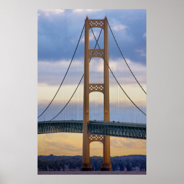 Mackinac Bridge #1083 Poster (Vorne)