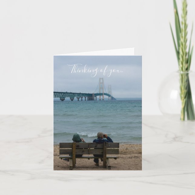 Mackinac Bridge-Ansicht Ihrer Karte (Vorderseite)