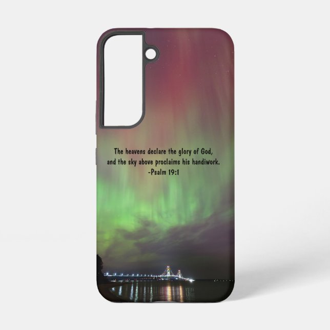 Mackinac Bridge Aurora Samsung Case Samsung Galaxy Hülle (Rückseite)
