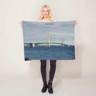 Mackinac Bridge Fleece Decke