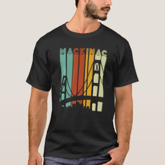 Mackinac Bridge Island Vintag Mackinaw City Retro T-Shirt
