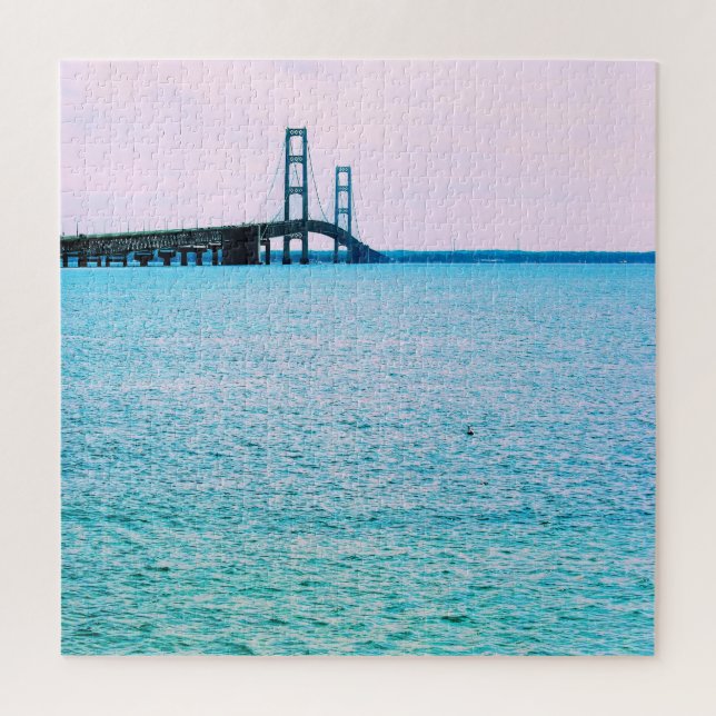 Mackinac Bridge - Lake Michigan - 20x20 - 676 Stk. Puzzle (Vertikal)