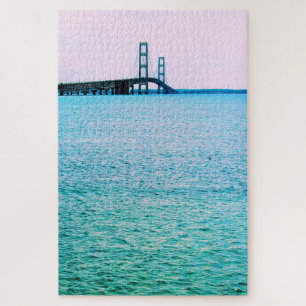 Mackinac Bridge - Lake Michigan - 20x30 - 1014 Stk Puzzle