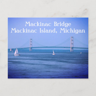Mackinac Bridge Mackinac Island Michigan Postkarte