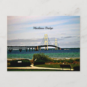 Mackinac Bridge, Mackinac Island Postkarte