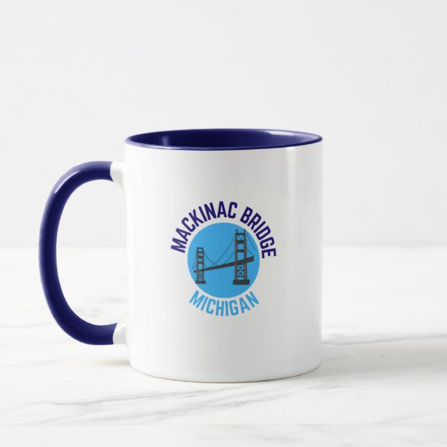 Mackinac Bridge Michigan Heimat Kaffee Tasse (Links)