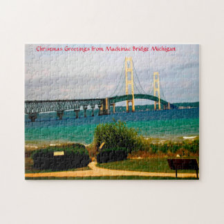 Mackinac Bridge Michigan. Jigsaw Puzzle