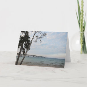 Mackinac Bridge, Michigan Karte