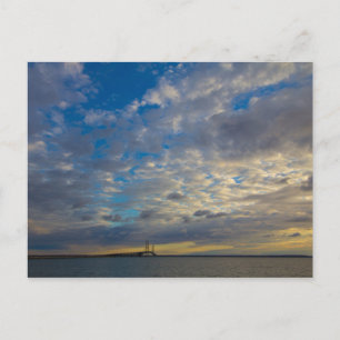 Mackinac Bridge, Michigan Postkarte