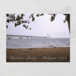 Mackinac Bridge Michigan Postkarte