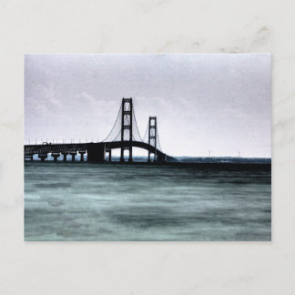 Mackinac Bridge, Michigan Postkarte