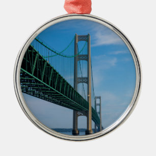 Mackinac Bridge Ornament Aus Metall