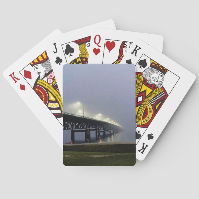 "Mackinac Bridge Playing Cards" Karten spielen Spielkarten (Rückseite)