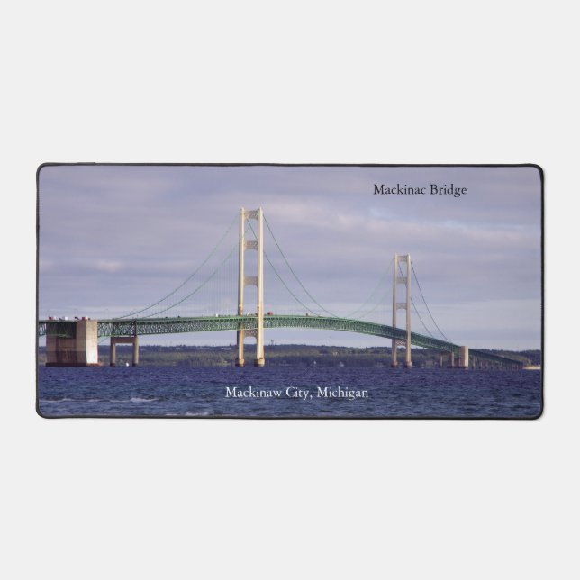 Mackinac Bridge Schreibtischmatte (Vorderseite)