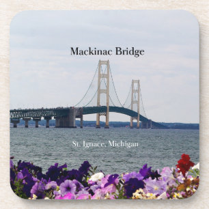 Mackinac Bridge St Ignace Spring6 Kunststoff-Unter Getränkeuntersetzer