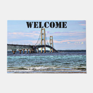 Mackinac Bridge Welcome Door Mat Fußmatte