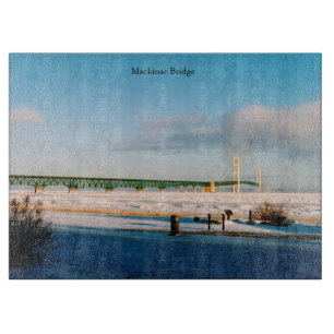 Mackinac Bridge Winterschneider Schneidebrett