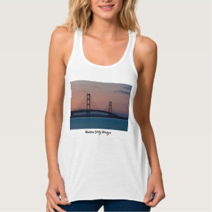 Mackinac-Brücke am Ufer Tank Top