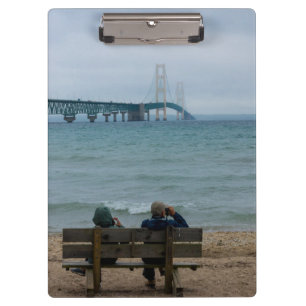 Mackinac-Brücke ansehen Klemmbrett