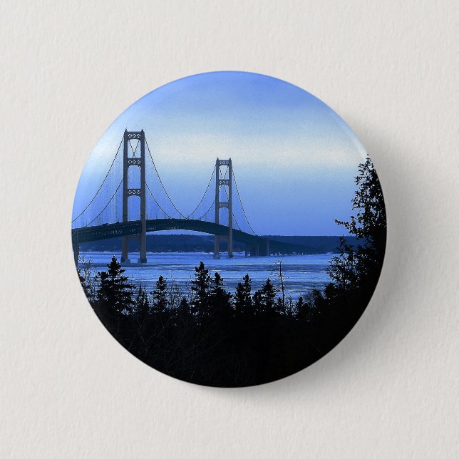 Mackinac Brücke Button (Vorderseite)