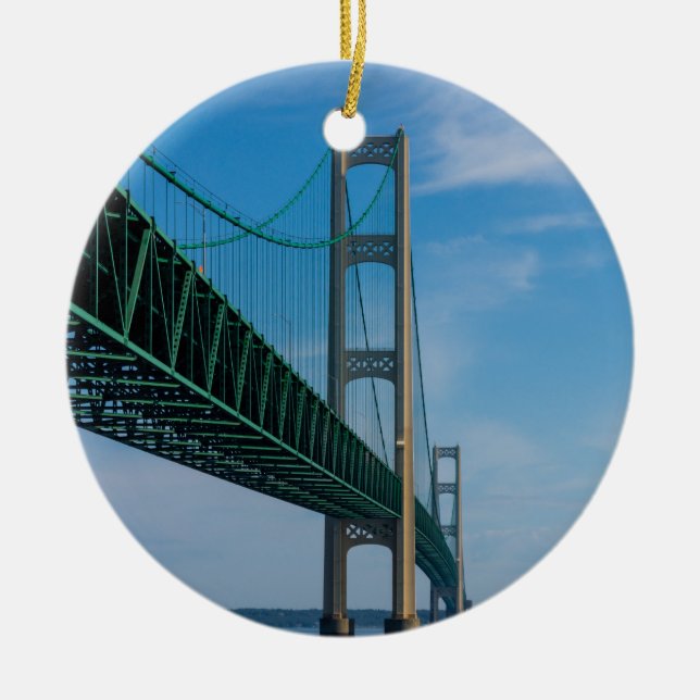Mackinac-Brücke Keramikornament (Vorne)
