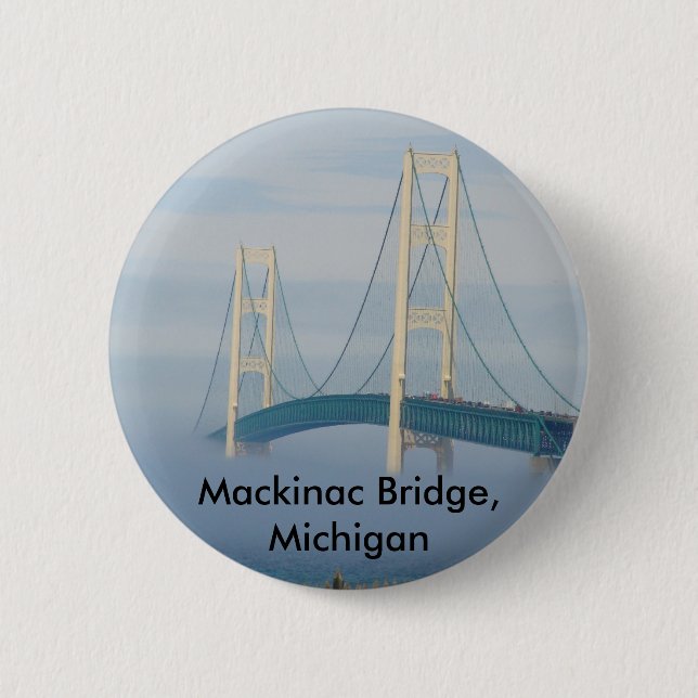 Mackinac Brücke, Michigan Button (Vorderseite)