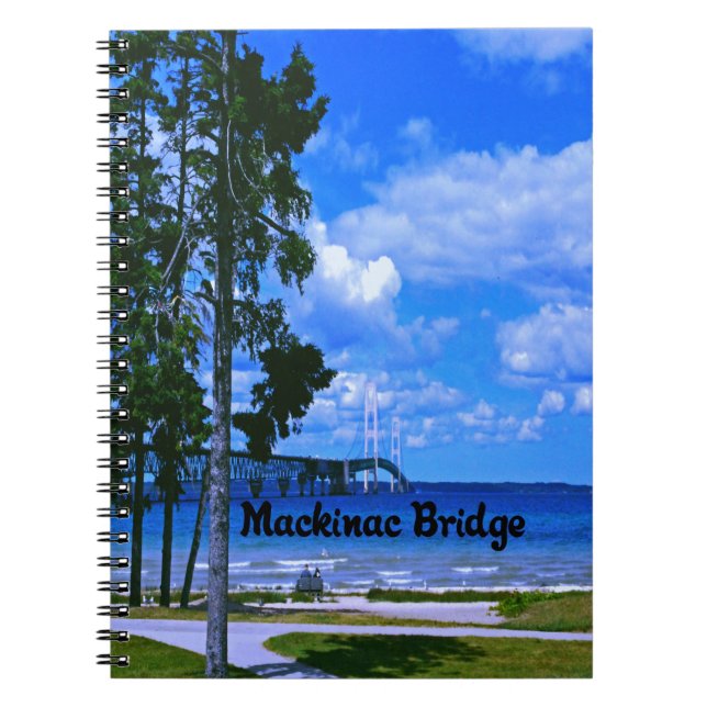 Mackinac Brücke Michigan Notizblock (Vorderseite)