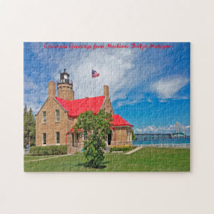 Mackinac-Brücke Michigan. Puzzle