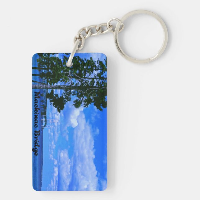 Mackinac Brücke Michigan Schlüsselanhänger (Rückseite)