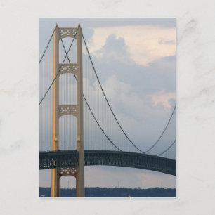 Mackinac-Brücke, Michigan, USA Postkarte