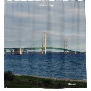 Mackinac Brücken-Duschvorhang Duschvorhang