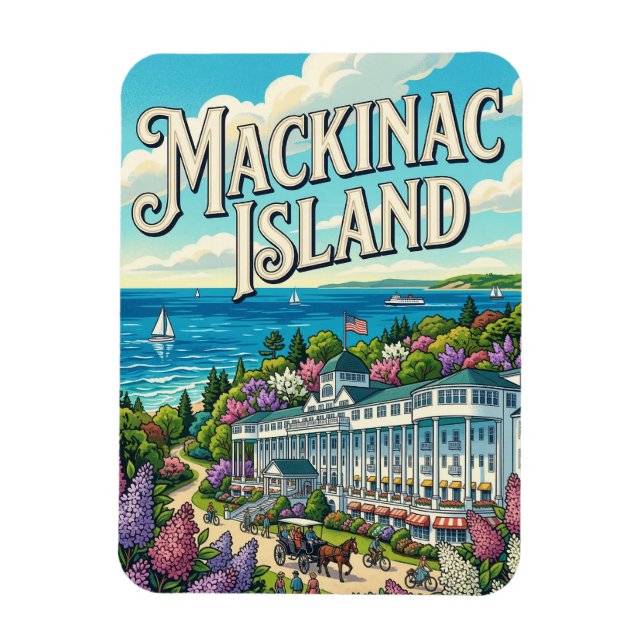 Mackinac-Insel Magnet (Vertikal)