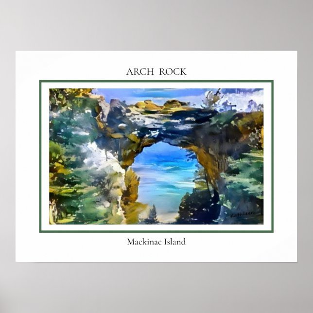 Mackinac Island Arch Rock Poster (Vorne)