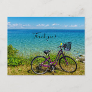 Mackinac Island Bike Danke Postcard Postkarte