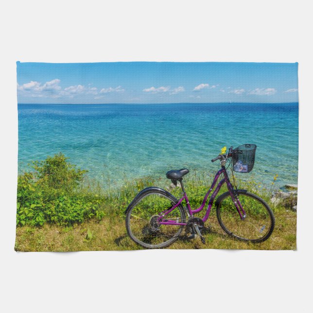 Mackinac Island Bike Geschirrtuch (Horizontal)