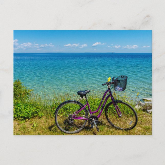 Mackinac Island Bike Postkarte (Vorderseite)