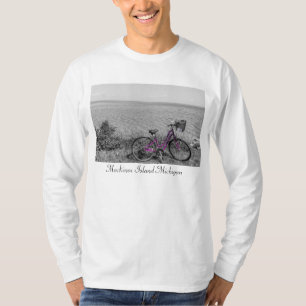 Mackinac Island Bike Selektive Farbe Langschlauch T-Shirt