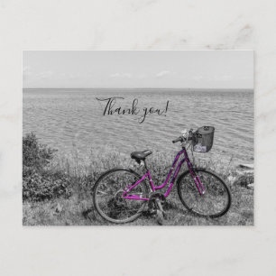 Mackinac Island Bike Selektive Farbe Vielen Dank Postkarte