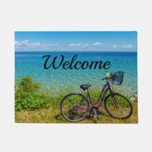 Mackinac Island Bike Willkommen Fußmatte
