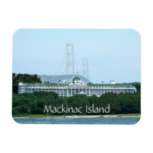 Mackinac Island Bridge Grand Hotel Magnet