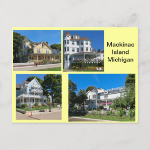 Mackinac Island Buildings Postkarte
