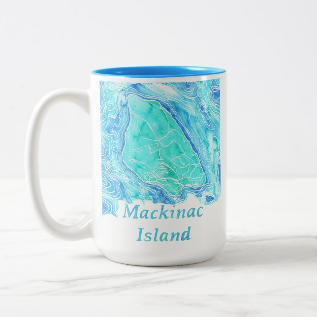Mackinac Island Coffee Mug Zweifarbige Tasse (Links)