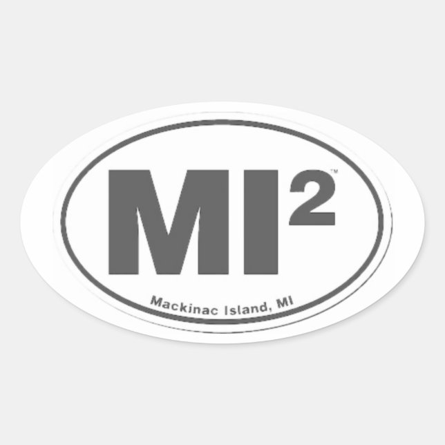 Mackinac Island Euro Sticker (Vorderseite)