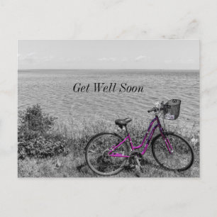 Mackinac Island Fahrrad Selektive Farbe Gute Besse Postkarte
