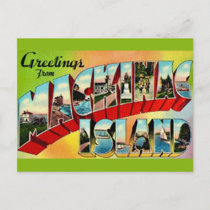 Mackinac Island Greetings Postcard Postkarte
