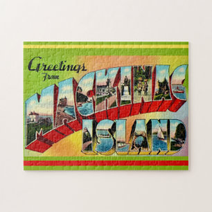 Mackinac Island Greetings Postcard Puzzle