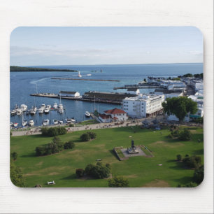 Mackinac Island & Harbor, Michigan Mousepad